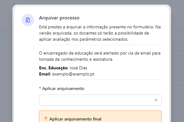 Arquivar um processo